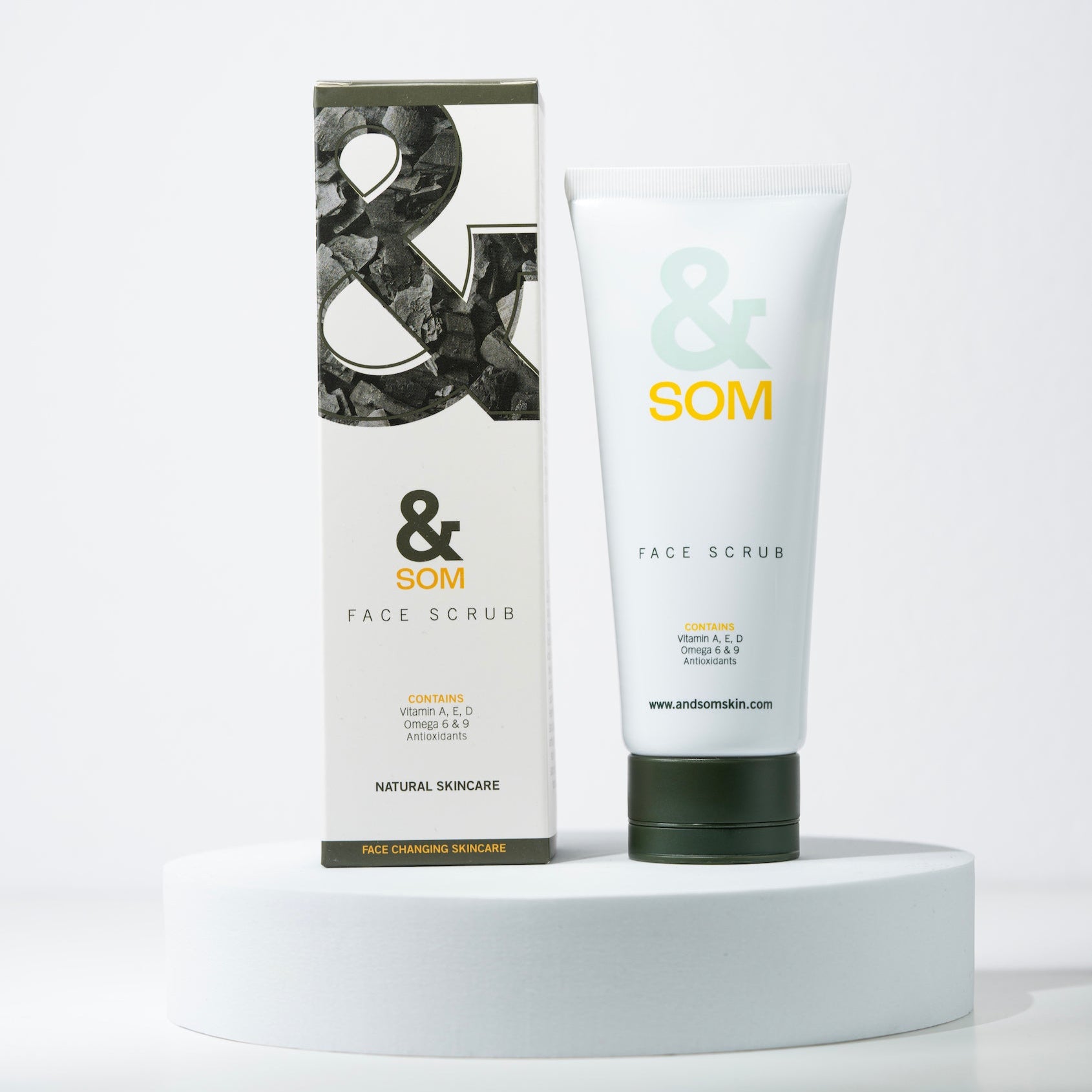 Active Charcoal Face Scrub for Men | Andsom Skin – Deep